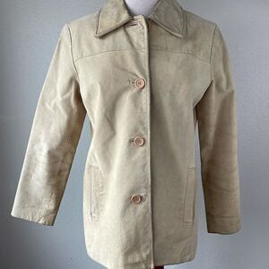 Cuero Tan Leather Jacket Size S